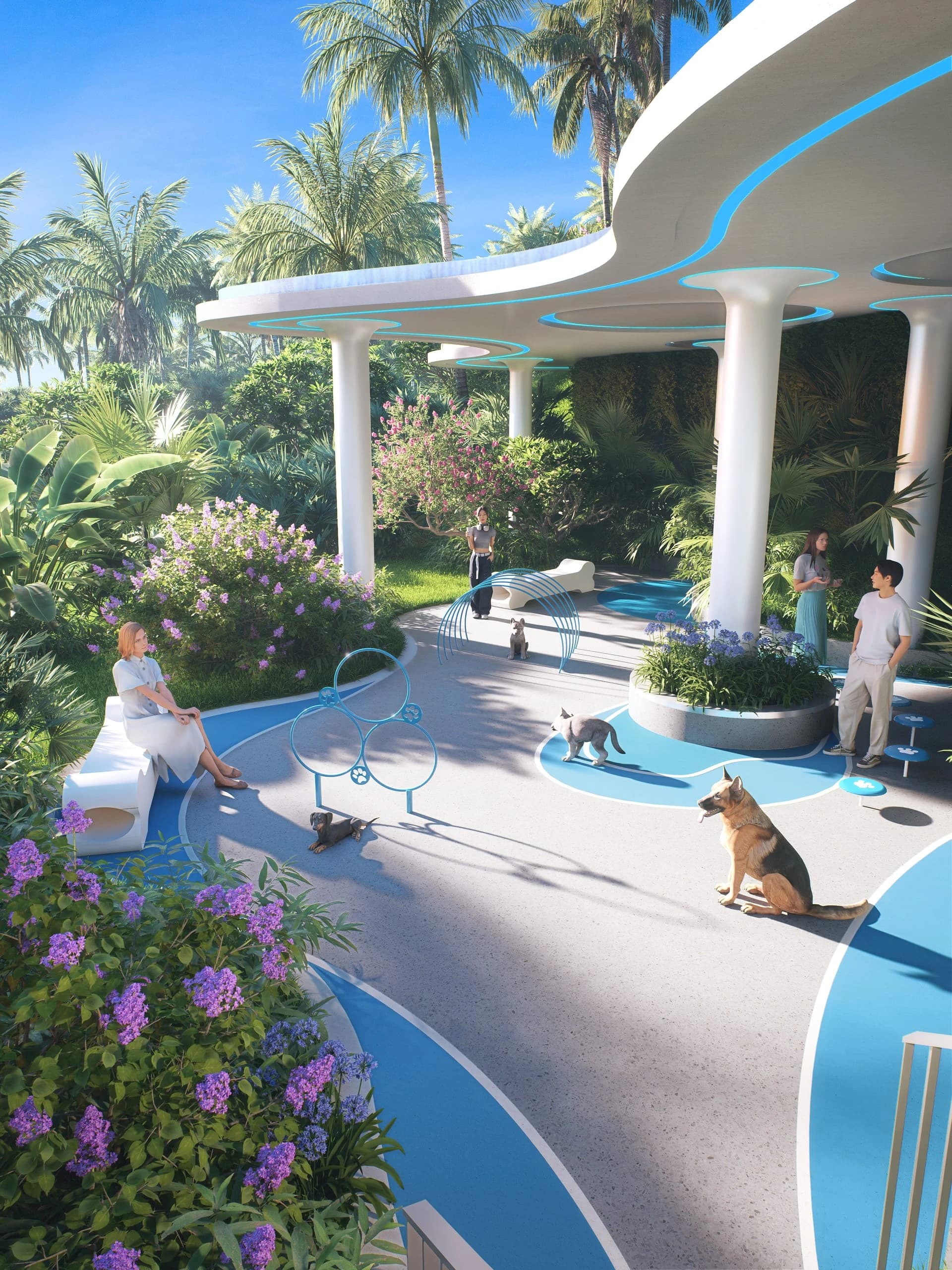 AYANA Heights family garden area